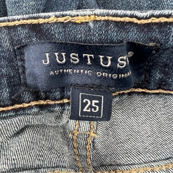 Just USA Distressed Rough Hem Skinny Jeans Size 25 Women’s - Picture 2 of 5